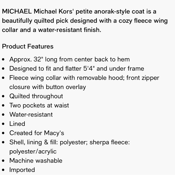 Michael Kors Coat - Picture 4 of 4